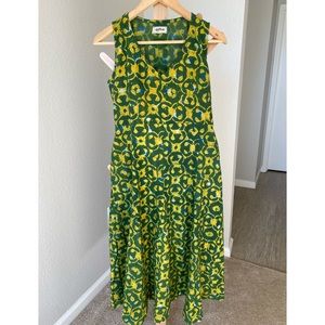 Summer Dress Batik Print 100% Cotton Size Medium